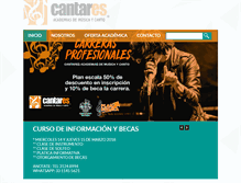 Tablet Screenshot of cantares.com.mx